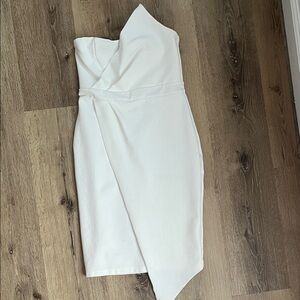 Lulu's One Shoulder White Dress